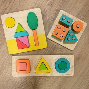 3 Lovevery Puzzle Set